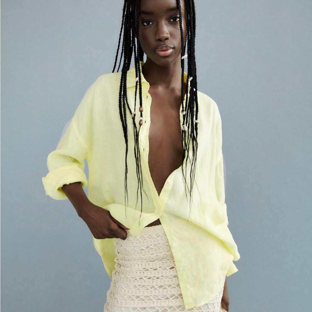 ZARA Oversized Linen Shirt